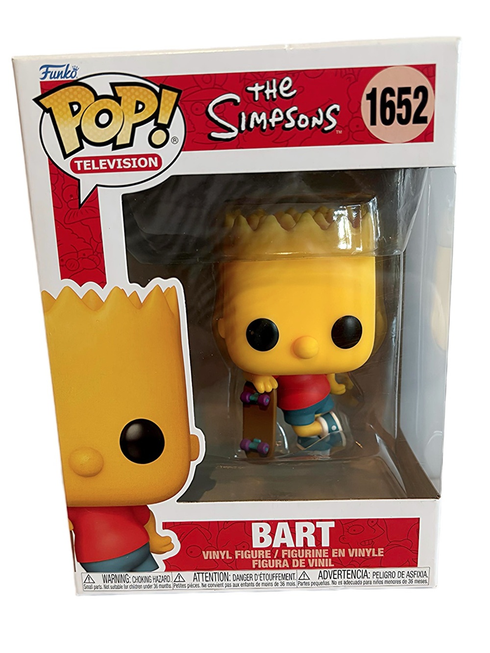 Funko Pop! Bart Simpson Skateboard Figure - 1652 NIB The Simpsons
